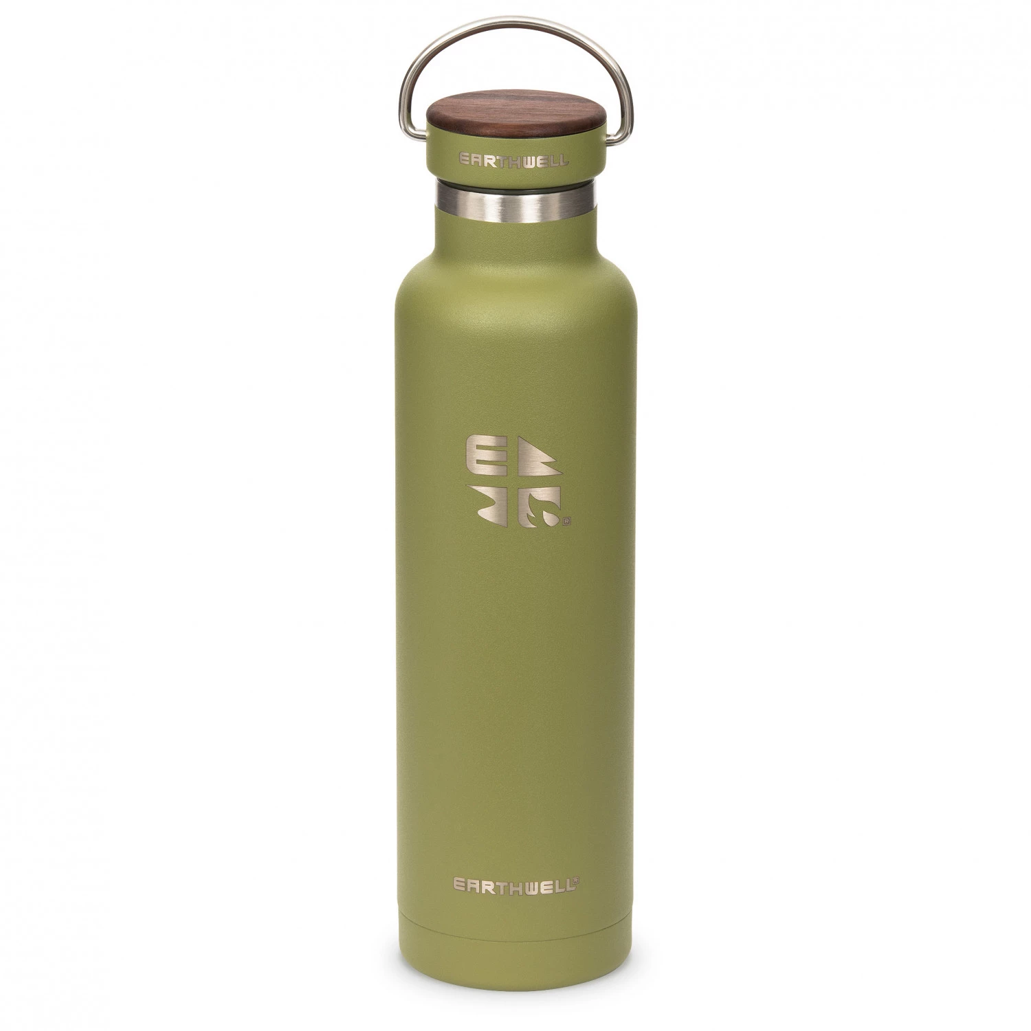 Earthwell - Woodie Walnut Cap Iso - Bouteille isotherme